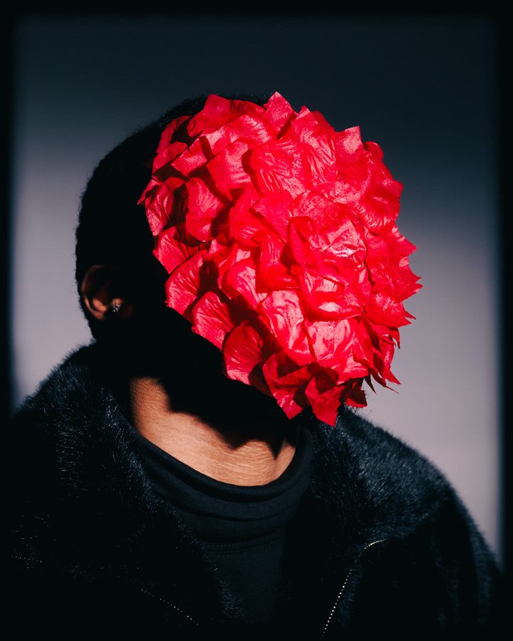 Concept red portrait