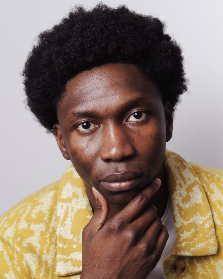 Yellow editorial portrait