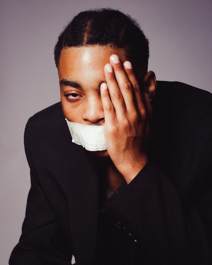 Taped concept portrait
